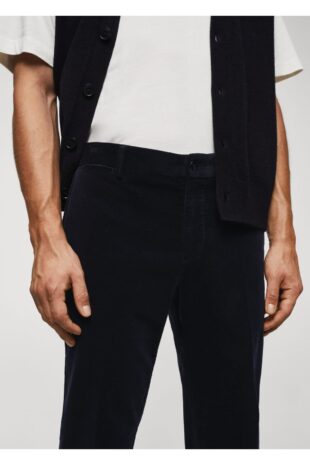 شلوار لاجورد فاق نرمال مردانه مانگو 57038265