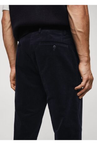 شلوار لاجورد فاق نرمال مردانه مانگو 57038265