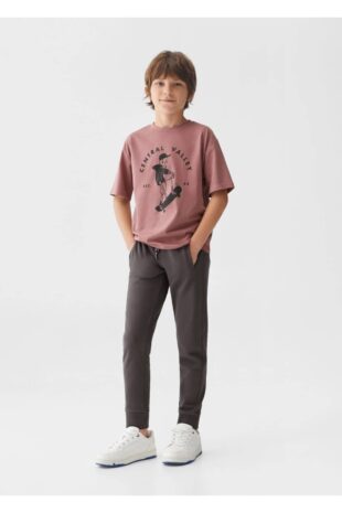 شلوار سیاه فاق نرمال پسرانه مانگو 57001041