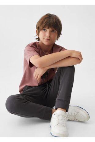 شلوار سیاه فاق نرمال پسرانه مانگو 57001041