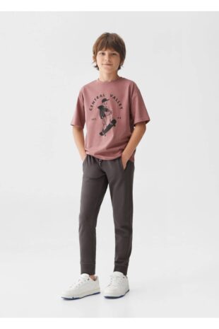 شلوار سیاه فاق نرمال پسرانه مانگو 57001041