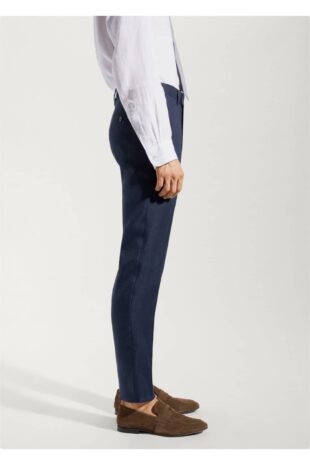 شلوار لاجورد فاق نرمال مردانه مانگو 57010554