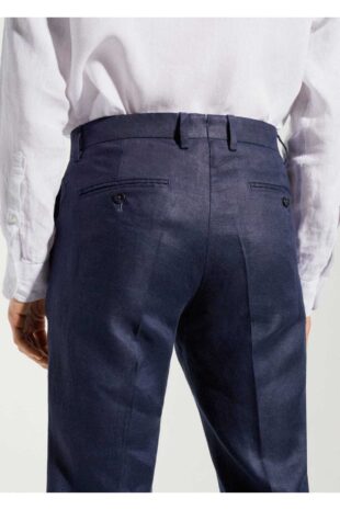 شلوار لاجورد فاق نرمال مردانه مانگو 57010554