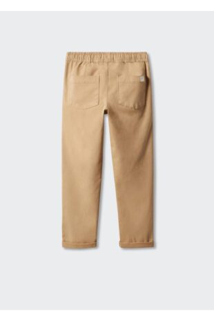 شلوار بژ فاق نرمال پسرانه مانگو 57042517