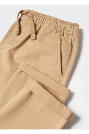 شلوار بژ فاق نرمال پسرانه مانگو 57042517