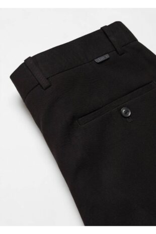 شلوار سیاه فاق نرمال مردانه مانگو 57045948