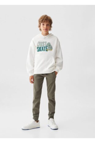 شلوار خاکی فاق نرمال پسرانه مانگو 57062519