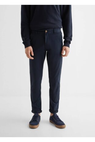 شلوار لاجورد فاق نرمال مردانه مانگو 47084393