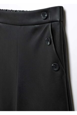 شلوار سیاه فاق نرمال دخترانه مانگو 57085958