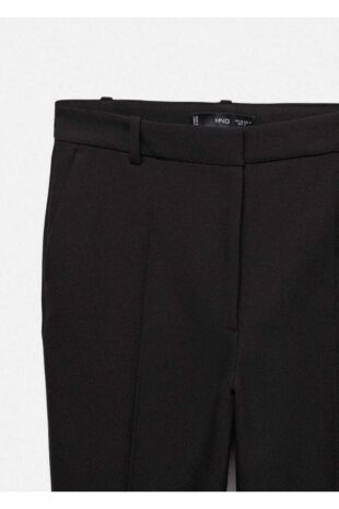 شلوار سیاه فاق نرمال زنانه مانگو 57057757