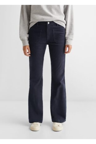 شلوار لاجورد فاق نرمال زنانه مانگو 57015984