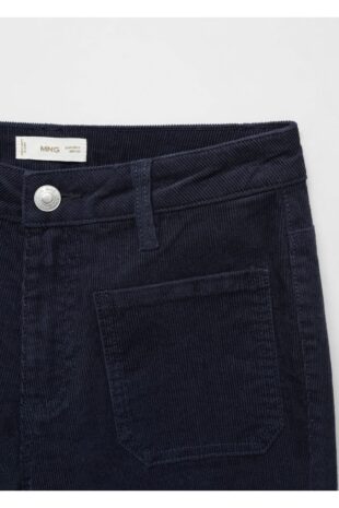 شلوار لاجورد فاق نرمال زنانه مانگو 57015984