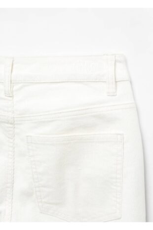 شلوار بژ فاق نرمال زنانه مانگو 57025983