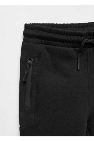 شلوار سیاه فاق نرمال پسرانه مانگو 57027732