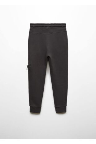 شلوار سیاه فاق نرمال پسرانه مانگو 57037731