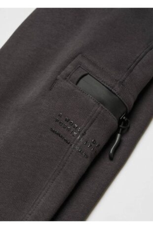 شلوار سیاه فاق نرمال پسرانه مانگو 57037731