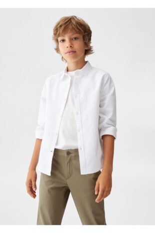 شلوار خاکی فاق نرمال پسرانه مانگو 57001033