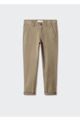 شلوار خاکی فاق نرمال پسرانه مانگو 57001033