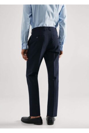 شلوار لاجورد فاق نرمال مردانه مانگو 57010668