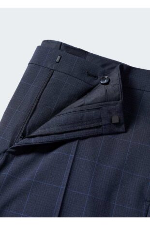 شلوار لاجورد فاق نرمال مردانه مانگو 57010668