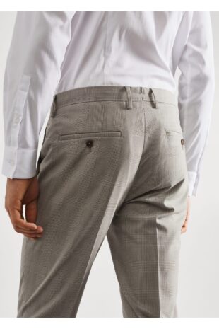 شلوار بژ فاق نرمال مردانه مانگو 57010670