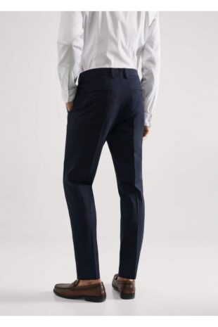 شلوار لاجورد فاق نرمال مردانه مانگو 57040562