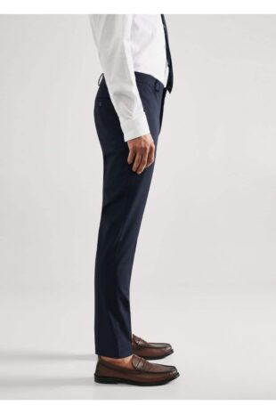 شلوار لاجورد فاق نرمال مردانه مانگو 57040562