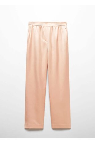 شلوار نارنجی فاق نرمال زنانه مانگو 57089214