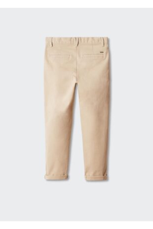 شلوار بژ فاق نرمال پسرانه مانگو 57001033