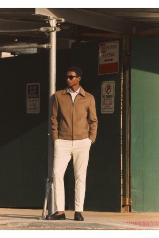 شلوار سفید فاق نرمال مردانه مانگو 57067706