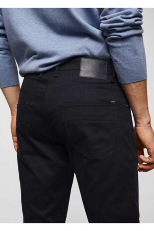 شلوار لاجورد فاق نرمال مردانه مانگو 57074385