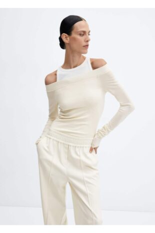 شلوار اکرو فاق نرمال زنانه مانگو 57098276