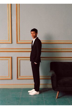 شلوار سیاه فاق نرمال مردانه مانگو 47010454