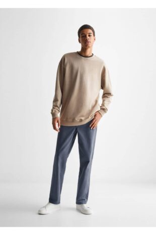 شلوار لاجورد فاق نرمال مردانه مانگو 47034004