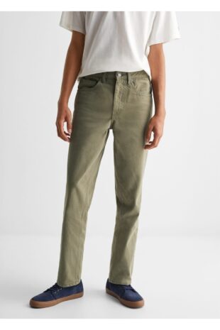 شلوار خاکی فاق نرمال مردانه مانگو 47034004