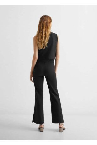 شلوار سیاه فاق نرمال زنانه مانگو 57035147