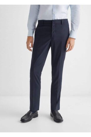 شلوار لاجورد فاق نرمال مردانه مانگو 57082520