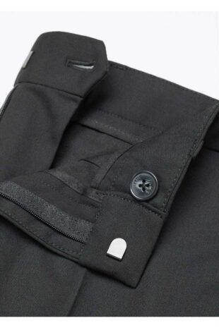 شلوار سیاه فاق نرمال مردانه مانگو 57082520