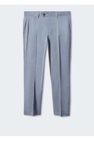 شلوار آبی فاق نرمال مردانه مانگو 57052504