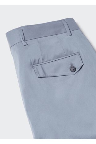 شلوار آبی فاق نرمال مردانه مانگو 57052504