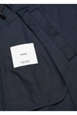 پالتو لاجورد مردانه مانگو 57065948