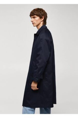 پالتو لاجورد مردانه مانگو 57065948