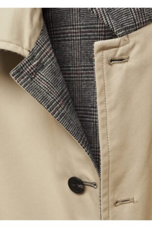 پالتو خاکستری مردانه مانگو 57065949