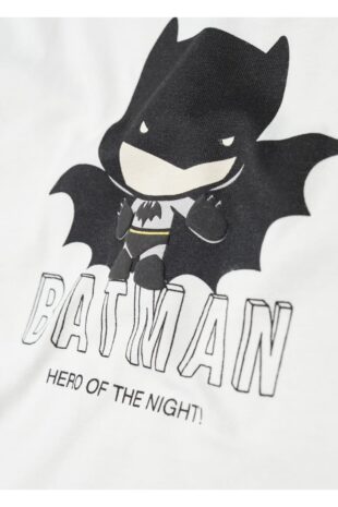 ست پیژامه سفید فاق نرمال بلند پسرانه مانگو 57084027