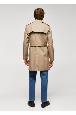 کت قهوه ای مردانه مانگو 57094384