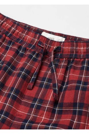 ست پیژامه قرمز فاق نرمال بلند پسرانه مانگو 57018272