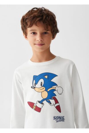 ست پیژامه سفید فاق نرمال بلند پسرانه مانگو 57074027