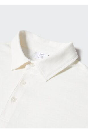 تی شرت سفید مردانه مانگو 57000781