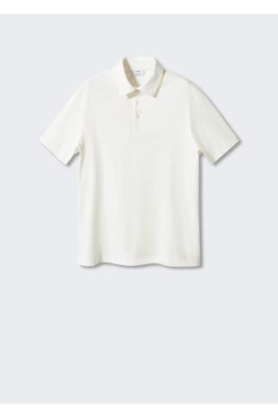 تی شرت سفید مردانه مانگو 57000781