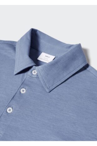 تی شرت آبی مردانه مانگو 57000781